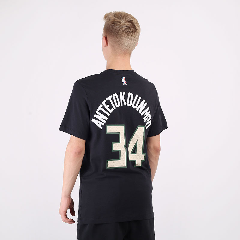 мужская черная футболка Nike Giannis Antetokounmpo Bucks Statement Edition Tee CV9992-016 - цена, описание, фото 3